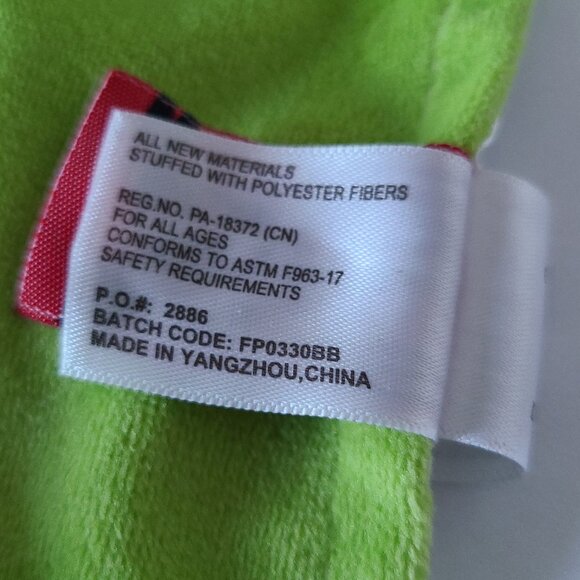 🐢FIESTA LIME GREEN TURTLE LOVEY WITH RATTLE -BABY SNUGGLE BLANKET - Picture 7 of 7